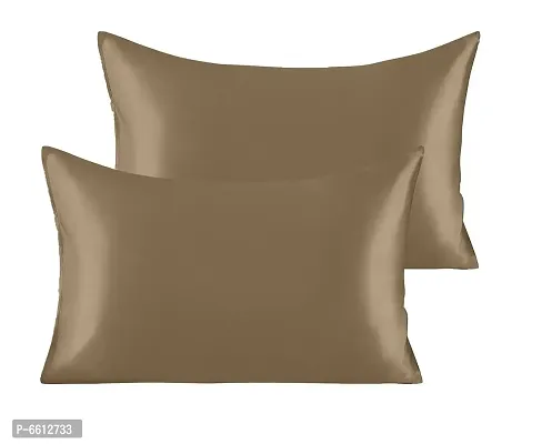 Comfortable Silk Solid Pillow Covers- Set Of 2-thumb3