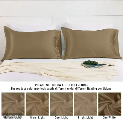 Comfortable Silk Solid Pillow Covers- Set Of 2-thumb5