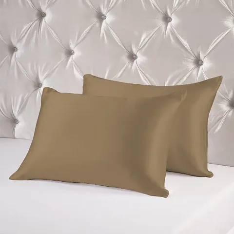 Silk Solid Pillow Covers- Set Of 2