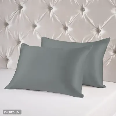 Comfortable Silk Solid Pillow Covers- Set Of 2-thumb2