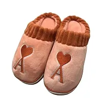 Fur winter plush home slippers for ladies-thumb1