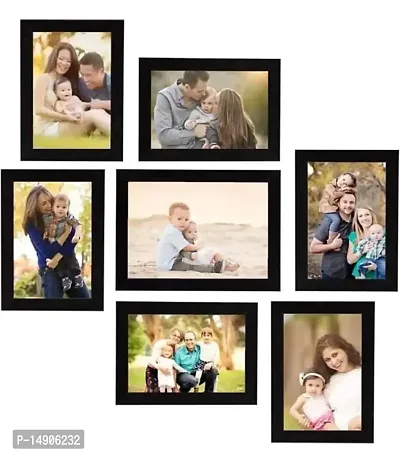 The Art Store Wood Frame With Glass 7 Photo Frame (Black)(Wall Mount, 7.00)-thumb0