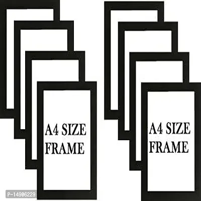 Stuthi Arts A4 Size Wood Wall MDF Photo Frame (Black,8 Photos, Documents)-thumb0