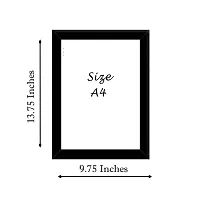 Stuthi Arts Photo Frame A4 Size For Wall Black Picture Frame For Home and Office Decoration (Black-A4-5 Frame) (Black-A4-05)-thumb1
