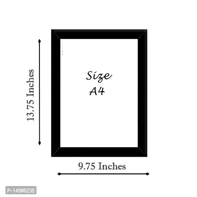 Stuthi Arts Photo Frame A4 Size For Wall Black Picture Frame For Home and Office Decoration (Black-A4-5 Frame) (Black-A4-05)-thumb2