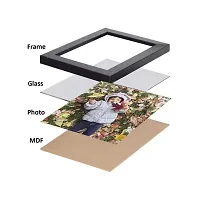 CDM Wall Wood MDF Photo Frame With Glass (Black,8 Photos)-thumb3