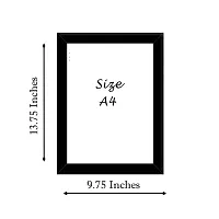 Stuthi Arts Photo Frame A4 Size For Wall Black Picture Frame For Home and Office Decoration (Black-A4-9 Frame) (Black)-thumb1