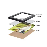 Stuthi Arts Wall Wood MDF Photo Frame With Glass (Black,9 Photos)-thumb2