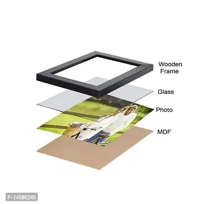 Stuthi Arts Wall Wood MDF Photo Frame With Glass (Black,9 Photos)-thumb3