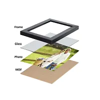 Stuthi Arts Wood MDF Photo Frame With Glass (Black,6 Photos)-thumb2