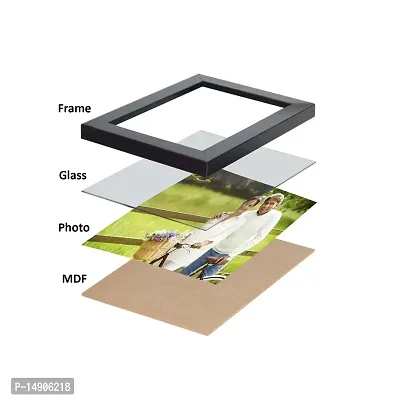 Stuthi Arts Wood MDF Photo Frame With Glass (Black,6 Photos)-thumb3