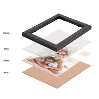 Wall Collage Photo Frames (5X7-1  4X6-6) (Black)(Wood, Pack Of 7)-thumb2