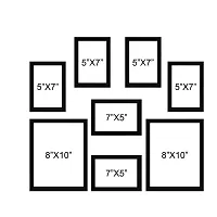 Collage Photo Frames (Set of 8, Wall Hanging),Black-thumb1