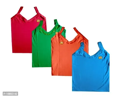 Multicolor Camisoles For Girls-Pack Of 4-thumb0