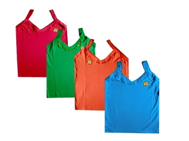 Multicolor Camisoles For Girls-Set Of 4