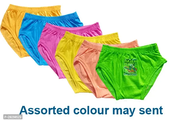 Sizuka girl kids cotton inner printed brief multicolour panties sleepwear combo pack of 6-thumb0