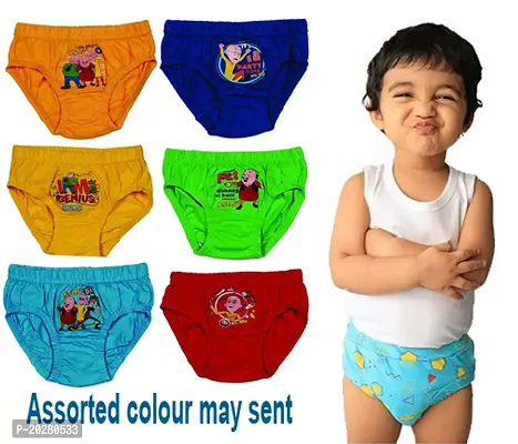 Sizuka girl kids cotton inner printed brief multicolour panties sleepwear combo pack of 6