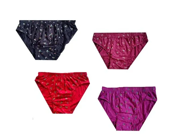 Girl Kids Cotton Inner Brief Printed Panty Combo Pack Of 6