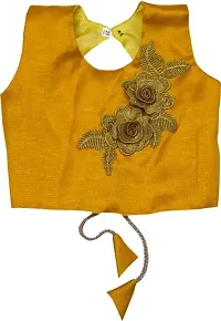 Lotus Girls Lehenga Choli Ethnic Wear Embroidered Lehenga, Choli and Dupatta Set-thumb3