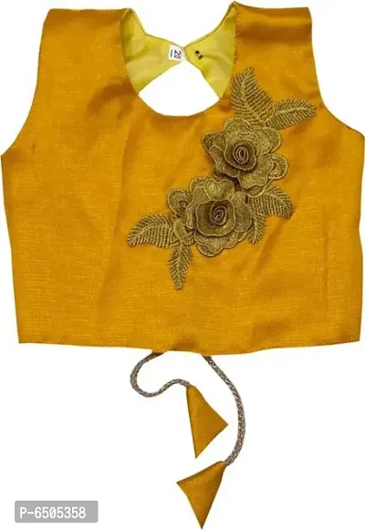 Lotus Girls Lehenga Choli Ethnic Wear Embroidered Lehenga, Choli and Dupatta Set-thumb4