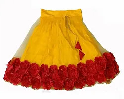Lotus Girls Lehenga Choli Ethnic Wear Embroidered Lehenga, Choli and Dupatta Set-thumb2