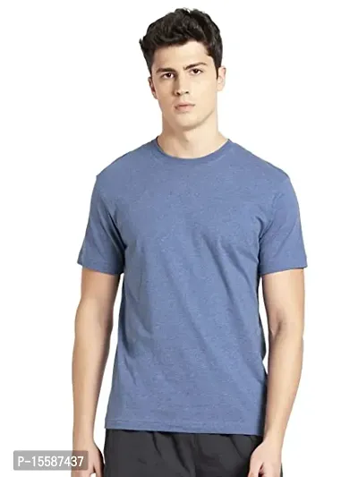 Reliable White Cotton Solid Round Neck Tees For Men-thumb0