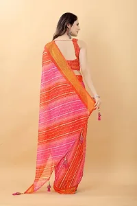 Beautiful Chiffon Saree With Blouse Piece For Women-thumb3