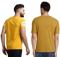 DIGIMART Men Round Neck T-Shirt (Mustard)-thumb1