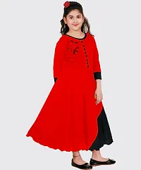 Digimart Girl S Fancy Dress Frock Redblack-thumb2