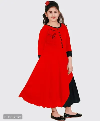 Digimart Girl S Fancy Dress Frock Redblack-thumb3