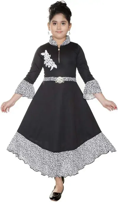 Girls Causal Wear Cotton Frock