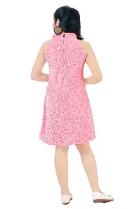 Stylish Fancy Frocks and Net A-Line Dress For Girls-thumb1