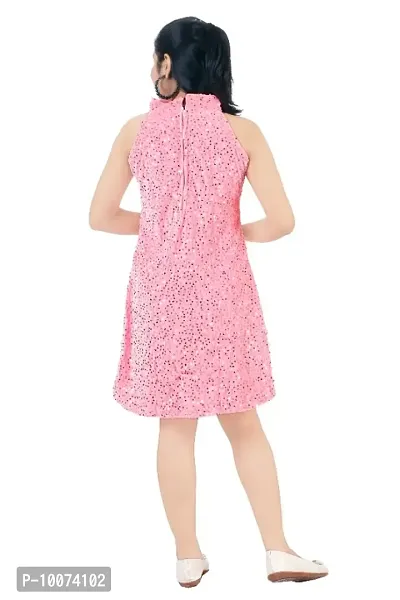 Stylish Fancy Frocks and Net A-Line Dress For Girls-thumb2