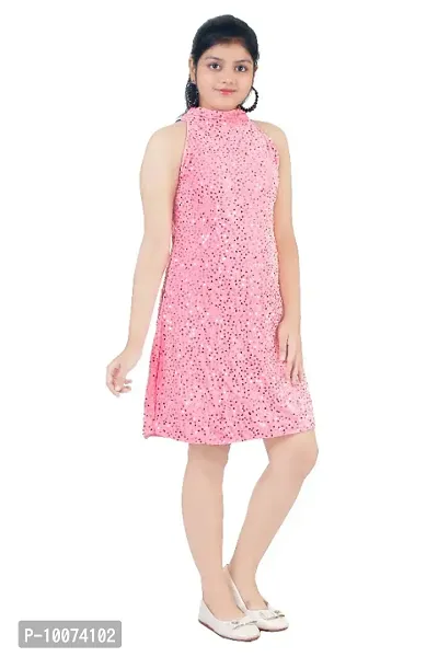Stylish Fancy Frocks and Net A-Line Dress For Girls-thumb3