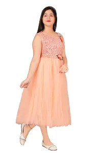 Stylish Fancy Frocks and Net A-Line Dress For Girls-thumb2