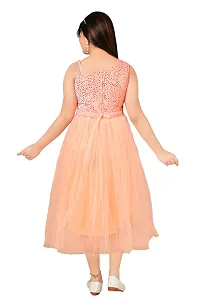 Stylish Fancy Frocks and Net A-Line Dress For Girls-thumb3