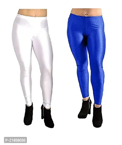 Fabulous  Satin  Leggings For Women Pack Of 2-thumb0