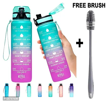 Plastic Water Bottle With Brush Pack Of 1