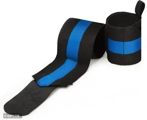 Adjustable Pair Thumb Loop for Weightlifting, Powerlifting, Gym Wrist Support . Wrist Support  (Blue) Free Size