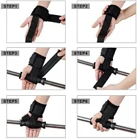 WEIGHT LIFTING BAR STRAPS,BODY BUILDING,GYM WRIST SUPPORT Wrist Hand Support-thumb2