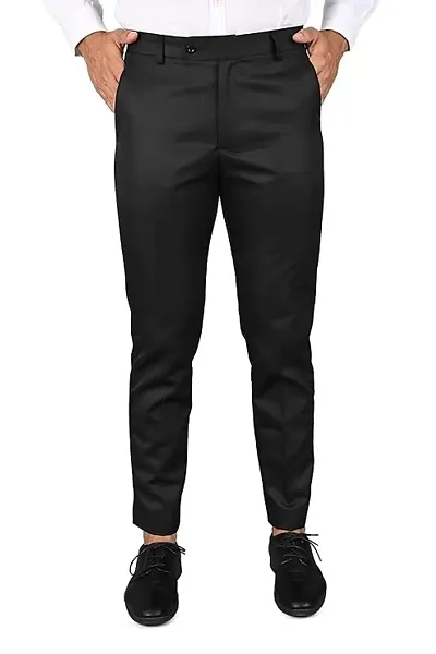 MANCREW Formal Pants for Men | Mens Slim fit Formal Pant Combo | Non Stretchable Trouser | Office wear Trousers