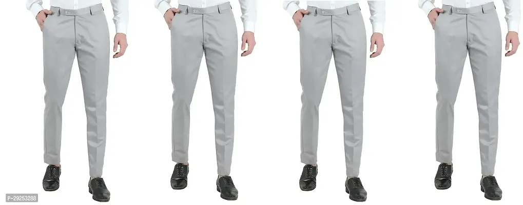 Regular Fit Formal Trousers for Men pack of