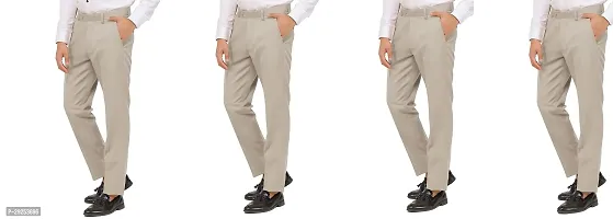 Regular Fit Formal Trousers for Men pack of 4
