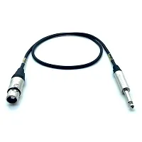 Sonic Plumber Neutrik (lrm;NTK-XLRF-TS) Female to 6.35mm (1/4 Inch) TS Jack Microphone Cable-thumb3