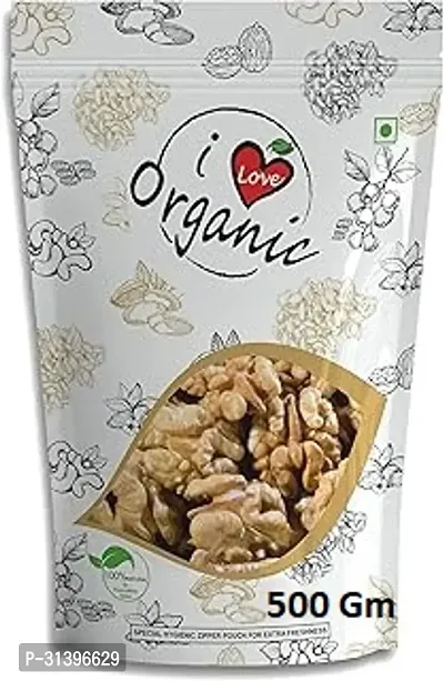 I Love Organic Premium Jumbo Size Kashmiri Walnut Giri 100 Percent Natural Walnuts 2X250 G