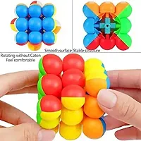 COMBO (PACK OF 3)Pyramid ,High Speed Magic and Ball Cube/Balloon Cube/Bubble Cube For Kids  Adults | Puzzle Games| Pyramid ,Speed and Magic bubble Stickerless Rubiks |Multi Color Sticker Less, Super-thumb4