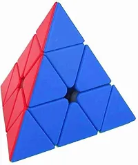 COMBO (PACK OF 3) Pyramid , 2X2 and ball/bubble/balloon High Speed Cube Toy For Kids  Adults | Puzzle Games |  ( Pyramid Cube Size : 10 cm, ball cube size: 6 cm and 2X2 Cube Size: 5 cm)-thumb3