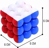 COMBO (PACK OF 3) Pyramid , 2X2 and ball/bubble/balloon High Speed Cube Toy For Kids  Adults | Puzzle Games |  ( Pyramid Cube Size : 10 cm, ball cube size: 6 cm and 2X2 Cube Size: 5 cm)-thumb2