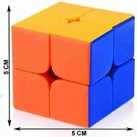 COMBO (PACK OF 3) Pyramid , 3X3 and 2X2 Magic High Speed Cube Toy For Kids  Adults | Puzzle Games | ( Pyramid Cube Size : 10 cm, speed cube size: 5.5cm and 2X2 Cube Size: 5 cm)-thumb4