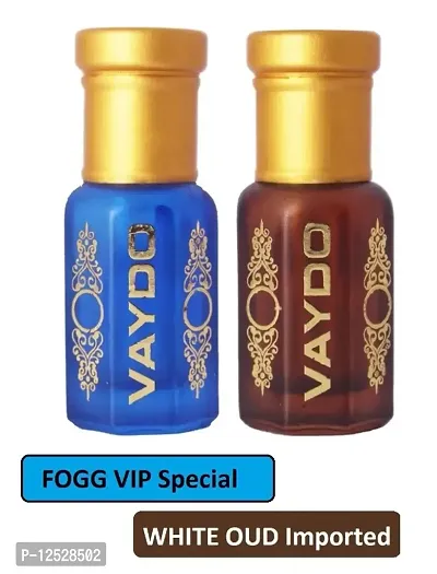 vaydo FOGG + WHITE OUD combo Attar/Perfume, Apply directly (6+6ML) Floral Attar  (Mus-thumb0